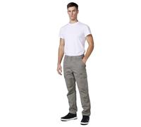 Koroshi Pantalón Largo Cargo con Bolsillos Laterales con Solapas y Cierre Delantero con Cremallera y botón para Hombre, de Color Verde/Green, Talla 30