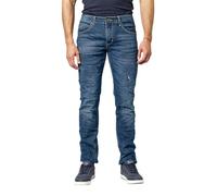 Koroshi Pantalón Largo Straigth Comfort Denim 100%, de Color Azul Med/Medium Blue, Talla 40