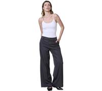Koroshi Pantalón Largo Wide Mujer Tiro Alto, de Color Gris/Grey, Talla 40