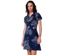 Koroshi Vestido Corto con Estampado Cachemira para Mujer Color Azul, de Color Azul, Talla S