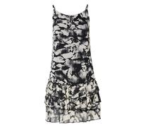 KOROSHI Vestido gris claro / negro 34 gris claro / negro