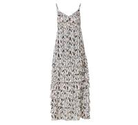 KOROSHI Vestido marrón / gris claro / negro / blanco 42 marrón / gris claro / negro / blanco