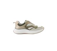 Koroshi Zapatillas Deportivas con combinación de Piezas y Materiales en el Corte y Cierre Mediante Cordones para Mujer, de Color Kaki/Khaki, Talla 37