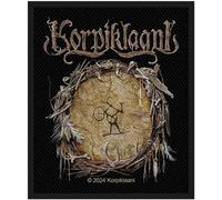 Korpiklaani Parche estándar tejido Rankarumpu, Negro y marrón., Taille unique