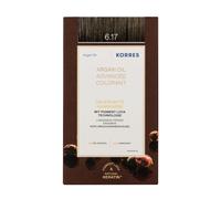 KORRES Argan Oil Colorant - tinte sin amoniaco con aceite de argán orgánico Rubio Oscuro Beige 6.17-100% cobertura de canas & vegano para un resultado de color duradero
