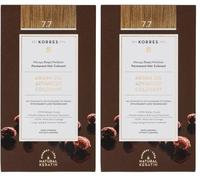Korres Argan aceite avanzada coloration Light Brown 5.0, 145 ml (Paquete de 2)