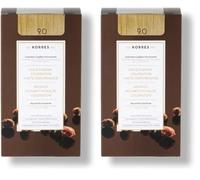 Korres Argan aceite avanzada coloration Very Light Blonde 9.0, 145 ml (Paquete de 2)