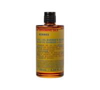 KORRES ATHENIAN GROOMING 4 en 1 Aceite de cuidado para hombres, aceite de secado para cabello y barba, nutre, desenreda y suaviza el cabello, vegano, sin silicona ni parabenos, 100 ml