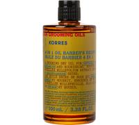 KORRES ATHENIAN GROOMING 4 en 1 Aceite de cuidado para hombres, aceite de secado para cabello y barba, nutre, desenreda y suaviza el cabello, vegano, sin silicona ni parabenos, 100 ml