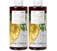 KORRES BASIL LEMON Gel de ducha con extracto purificante de salvia, con delicioso aroma a albahaca fresca y notas cítricas, testado dermatológicamente, vegano, sin siliconas ni parabenos, 400 ml