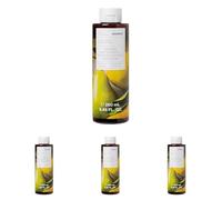 KORRES BERGAMOT PEAR Gel de ducha revitalizante con aloe vera activo, con fragancia de pera dulce, para la ducha, el baño y el afeitado, vegano, sin siliconas ni parabenos, 250 ml (Paquete de 4)