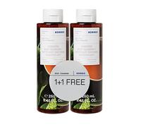 KORRES Gel de ducha revitalizante MINT TEA 1+1 Set de gel de ducha, con aloe vera activo en el beneficio, dermatológicamente probado y vegano, 2 x 250 ml