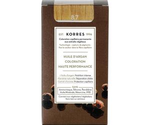 Korres Huile d'Argan Coloration 8.7 Blond Clair Marrón 50 ml