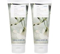 KORRES JASMINE Bodymilk con aceite de almendras nutritivo, con aroma floral de delicado jazmín, para 24 horas de cuidado y suavidad, vegano, sin siliconas ni parabenos, 200 ml (Paquete de 2)