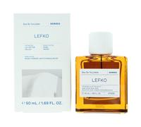 KORRES LEFKO Eau de Toilette para hombre y mujer, fragancia unisex, floral, pudrid, libre de ftalatos, parabenos, nitromusks y PCM, vegana, 50 ml
