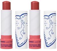 KORRES Mediterranean Grape bálsamo labial nutritivo, tinte morado neutro, cuidado labial con aceite de hierba de San Juan, vegano y dermatológicamente testado, 4,5 g (Paquete de 2)