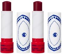 KORRES Mulberry bálsamo labial nutritivo tintado malva, cuidado labial con aceite de hipérico, vegano y dermatológicamente testado, 4,5 g (Paquete de 2)