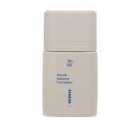 KORRES Natural Radiance Foundation Medium 02 - Cobertura media, revela el brillo natural de la piel, textura ligeramente cremosa, con extracto de flor de peonía, vegano, 30 ml