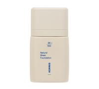 KORRES Natural Sheer Foundation Tan 03 - Base de maquillaje natural para un acabado radiante y efecto desnudo ideal con refrescante extracto de flores de peonía, vegano, 30 ml