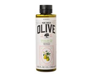 KORRES Olive & Honey Pear Gel de ducha, gel de ducha nutritivo con aceite de oliva y extracto de pera, hidratante y dermatológicamente testado, limpiador suave para todo tipo de pieles, vegano 250 ml
