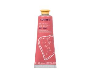 KORRES PEONY ROSE Crema de manos, crema nutritiva con aceite de almendras dulces, delicado aroma a peonía y rosa, sin siliconas ni parabenos, de rápida absorción, 50 ml
