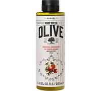 KORRES OLIVE POMEGRANATE gel de ducha hidratante para una piel flexible, con aceite de oliva virgen extra y perfume de granada, vegano, sin siliconas ni parabenos, 250 ml