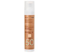 KORRES RED GRAPE - Crema solar facial tintada SPF 50 antienvejecimiento + antioscuros, dermatológicamente probada, vegana, 50 ml