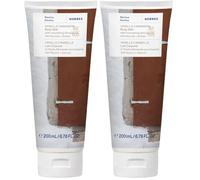 KORRES VANILLA CINNAMON Leche corporal con aceite de almendras nutritivo, vainilla y canela, para 24 horas de cuidado y suavidad, vegana, sin siliconas ni parabenos, 200 ml (Paquete de 2)