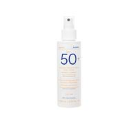 KORRES YOGHURT - Emulsión solar para rostro y cuerpo SPF50+ de absorción rápida, hidratante, resistente al agua, 150 ml