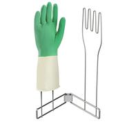 KORRTFID Soporte para guantes de cocina, estante de guantes de acero inoxidable, soporte vertical de cocina, estante de drenaje de guantes multiusos, soporte de secado de guantes plegable, estante de