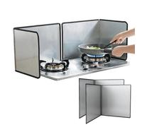 KorsiKato Guardia De Escudo Anti Splatter De Cocina, Protector De Salpicaduras Antiadherente, Paneles De Salpicaduras De Salpicaduras De Salpicaduras Plegables(Size:40 * 40cm,Color:2pcs)