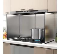 KorsiKato Protector contra Salpicaduras, Pantalla Protectora Portátil contra Salpicaduras de Pared, Protector Trasero para Detrás de una Cocina para Freír, Protector contra Salpicaduras de Estufa para