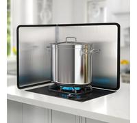 KorsiKato Protector de salpicaduras, protector de pared portátil contra salpicaduras, parte trasera para detrás de una cocina para freír, estufa, protector contra salpicaduras de cocina (tamaño: 50 x