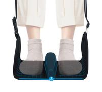 Kortenlie Hamaca de pie de avión con separadores ergonómicos de pies, reposapiés ajustable y portátil para vuelos en avión, viajes largos y uso en la oficina, cómodo reposapiés para viajes en avión