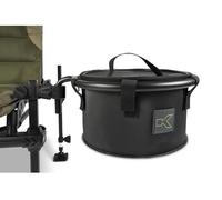 Korum Anychair - Cuenco y acertijo de EVA | Enigma de pesca gruesa para cebo de tierra, gusanos o gusanos | Malla de goma de 3,5 mm | Diámetro 25 cm x 15 cm | Se adapta a sillas de accesorios X25 y