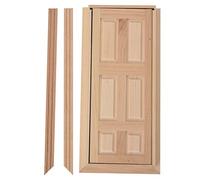 KOSDFOGE 1:12 Mini Wooden Doll House Door DIY Furniture Accessory Living Room Bedroom Study Nice Decoration Portable
