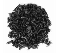 KOSDFOGE 100Pcs Black Plastic Car Rivets Fasteners for Bumper Fender, Universal Clips Door Trim Push Pin, Easy to Use, Durable, Pack of 100