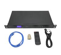 KOSDFOGE 8X8 HD Multimedia Interface Switcher 6.5Ghz Chip Aleación de Aluminio 8 in 8 Out Rack Mount Splitter 220V(Estándar europeo)