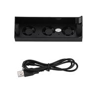 KOSDFOGE ABS DC 5V Ventilador de Refrigeración Inteligente Portátil de Moda Compatible con PS4 Slim Gaming Console Black