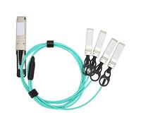 KOSDFOGE Cable ÓPTICO Activo 40G QSFP a 4 SFP de Alto Rendimiento y Compatibilidad para Equipos de Big Data