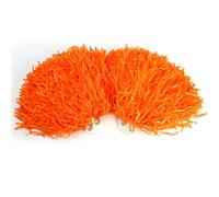 KOSDFOGE Cheerleading Pom Poms Sports Dance Accessories 8 Colors 2pcs Fashionable Wrist Flower (Naranja)