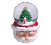 KOSDFOGE Christmas Snow Globe Colorful Lighting Home Decoration Night Light Decor Family Friends Birthday Desktop Ornament Festive Joy Resin Glass (Christmas Tree)