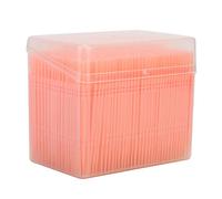 KOSDFOGE Double Head Teeth Cleaning Toothpick Oral Care Floss Pick 1100pcs Box for Large Tooth Crevice (Flowing orange)