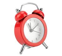 KOSDFOGE Fashionable Mini Metal Digital Alarm Clock Portable Exquisite Student Home Alarm Clock with Battery (Día)