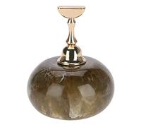 KOSDFOGE Magnetic Nail Art Display Stand Holder Durable for Professional Salon and DIY at Home Golden Base (Black + 1 gold base)