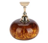 KOSDFOGE Magnetic Nail Art Display Stand Holder Durable for Professional Salon and DIY at Home Golden Base (Golden brown + 1 golden base)