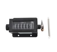 KOSDFOGE Mechanical Pulling Counter Premium Material Long Service Life Cumulative Records Sports Equipment Machinery D94-S 6 Digit Resettable Mechanical Pulling Counter 0-999999