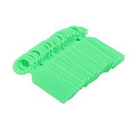 KOSDFOGE Plant Nursery Seedling Tags 100 PCS Plastic Hanging Labels Garden Decor White Green Yellow 11x2.4cm (White) (Yellow) (Green)