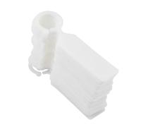 KOSDFOGE Plant Nursery Seedling Tags 100 PCS Plastic Hanging Labels Garden Decor White Green Yellow 11x2.4cm (White)
