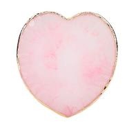 KOSDFOGE Resin Heart Styling Nail Art Palette Colorful Paint Drawing Dish Portable Tool for Nail Artists Pink Blue Purple Gray (Rosa)